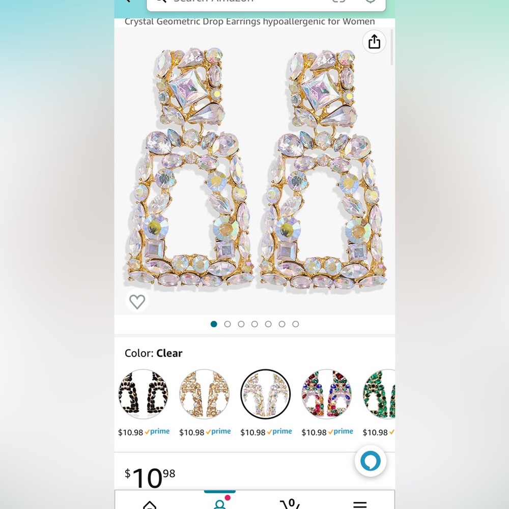 NWT Crystal Earrings